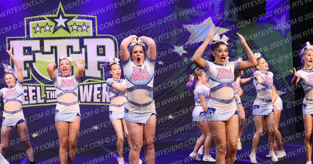 Bluewater Cheer Athletics Tidal Wave · Feel the Power