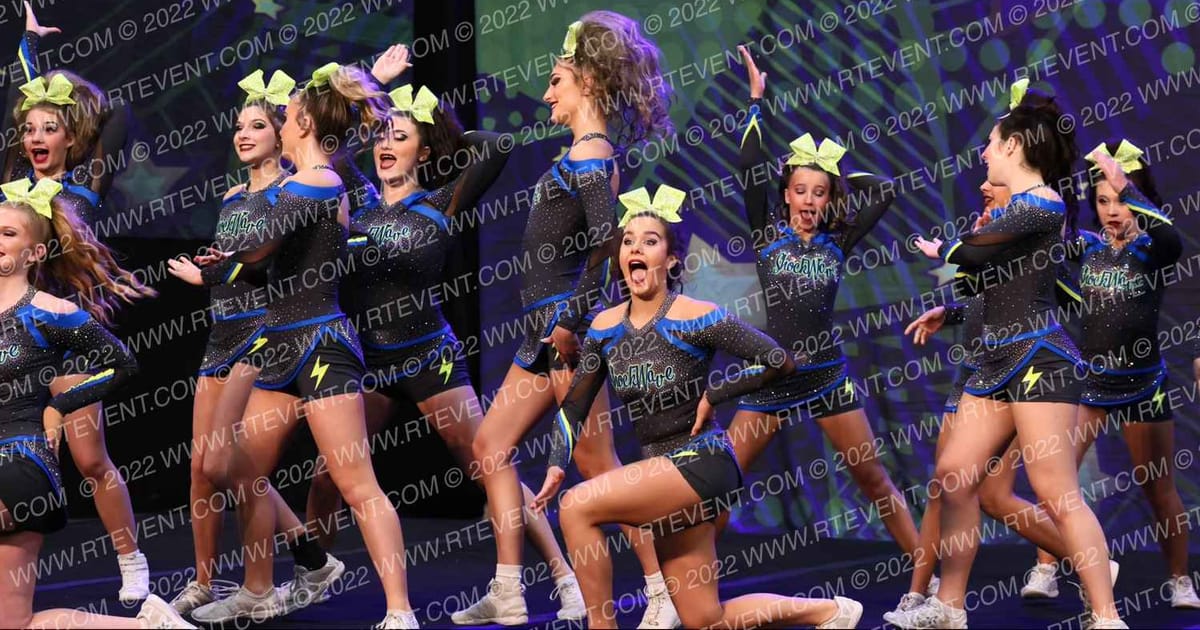 Beach Cheer Athletics Shockwave · Feel the Power