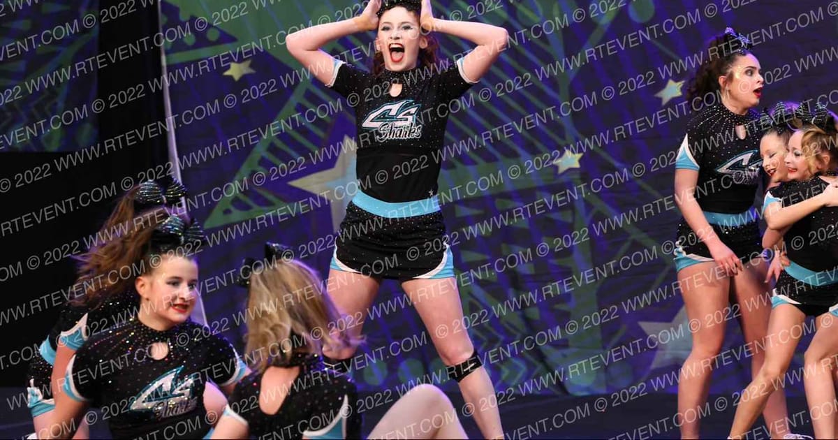 Cheer Sport Sharks - Kitchener Crown Sharks · Feel the Power