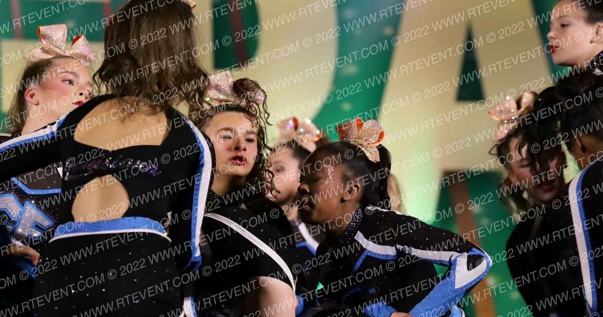 Louisiana Cheer Force Peach · Mardi Gras Biloxi Showdown DIDII
