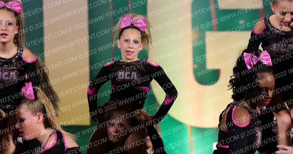 DCA Cheer and Tumbling Pink Diamonds · Mardi Gras Biloxi Showdown DIDII