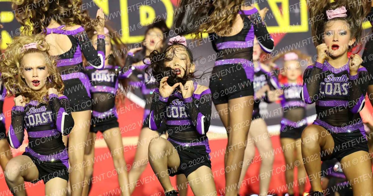 South Coast Cheer Heart · Spirit Sports Palm Springs Grand Nationals