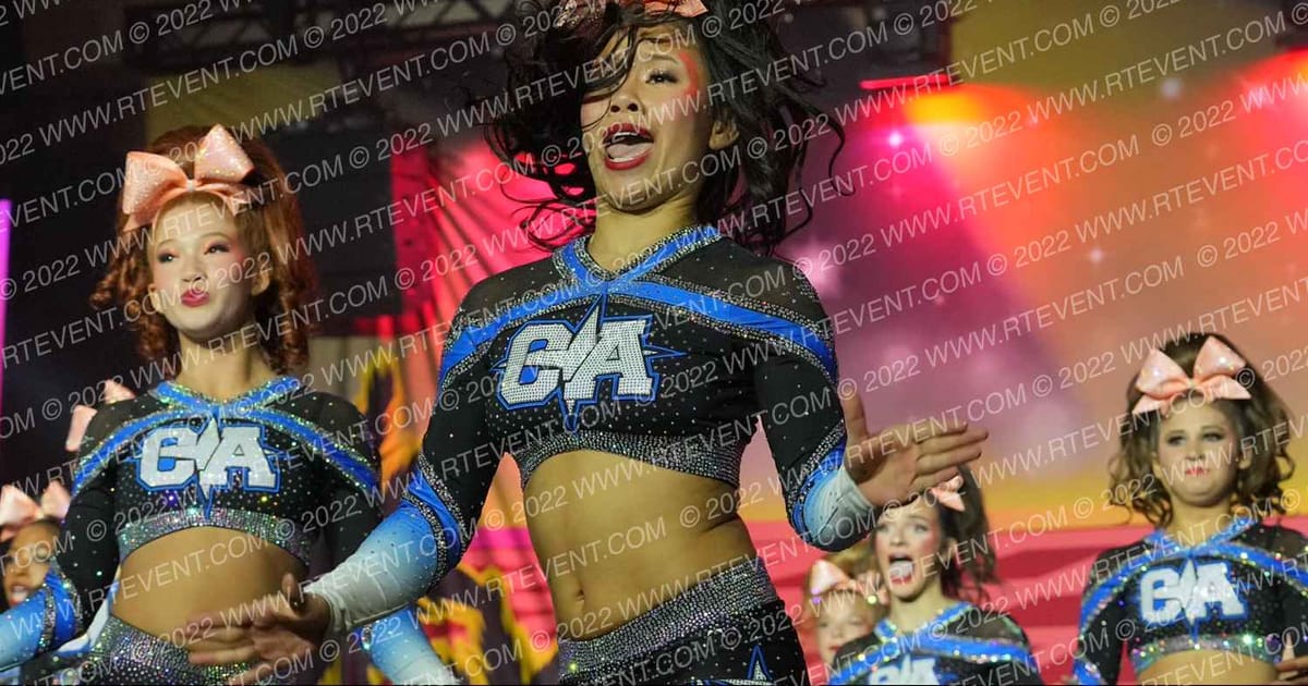 The California All Stars-San Marcos Covergirls · Spirit Sports Palm Springs Grand Nationals