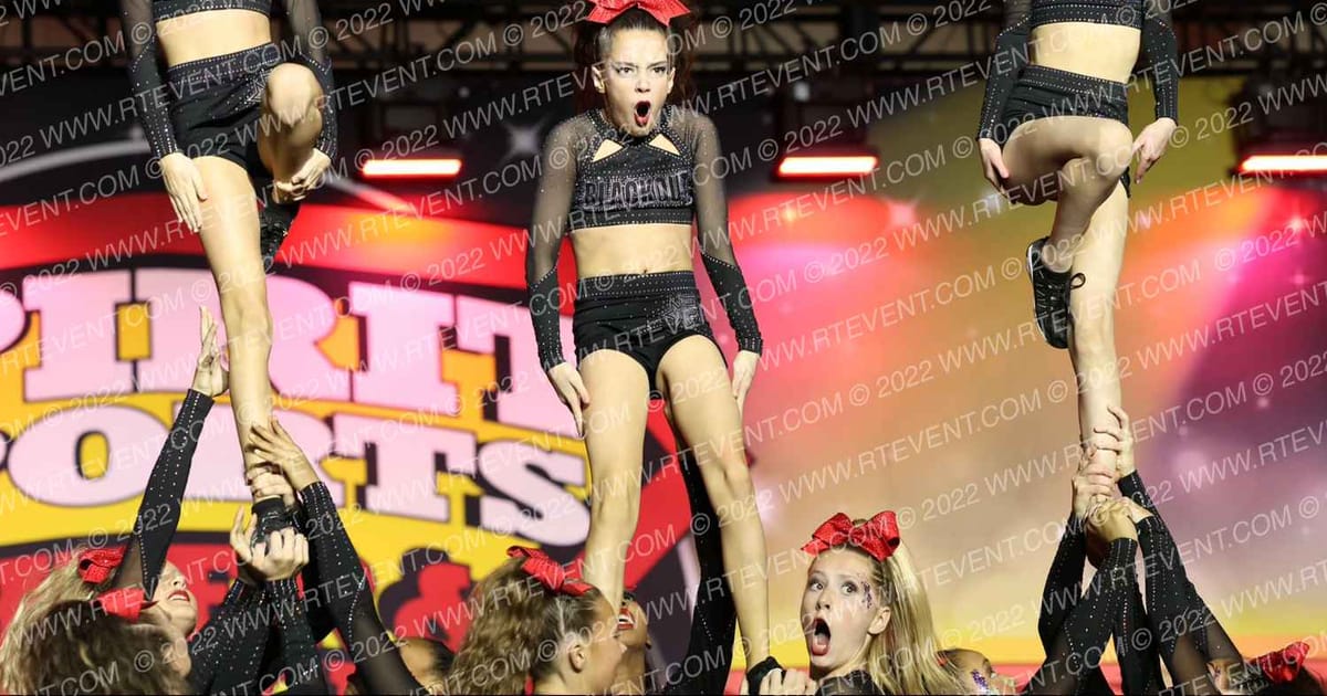 Fusion All Stars Blackout · Spirit Sports Palm Springs Grand Nationals