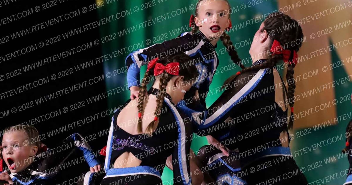 Louisiana Cheer Force Ruby Red · Mardi Gras Biloxi Showdown DIDII