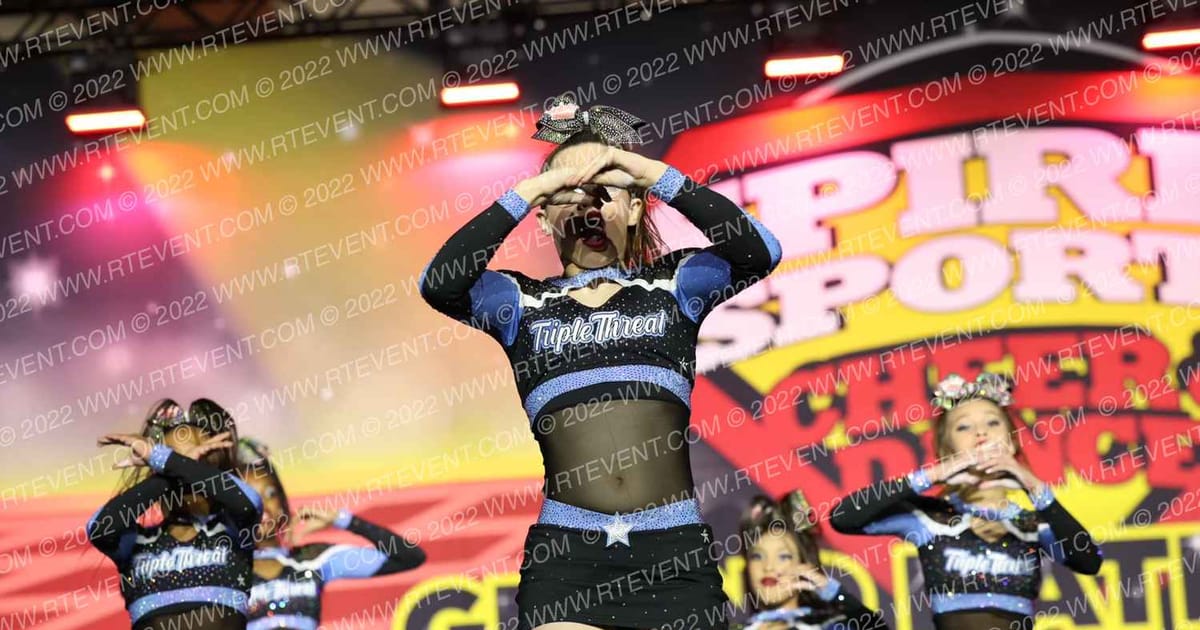 Triple Threat Cheer ROYAL STARS · Spirit Sports Palm Springs Grand Nationals