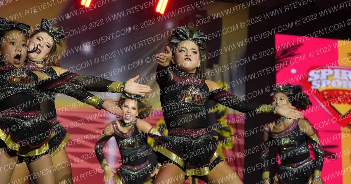 Cali Knockout Cheer FEV3R · Spirit Sports Palm Springs Grand Nationals