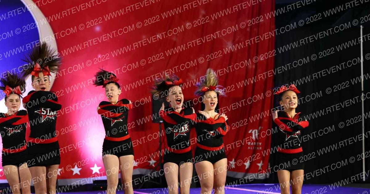 Star Athletics Junior Silver · Cheer Power Trenton