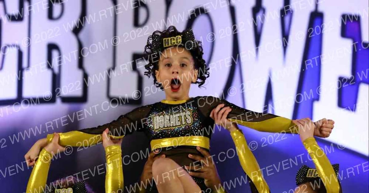 Hornets Competitive Cheerleading Royal Bees · Cheer Power Trenton