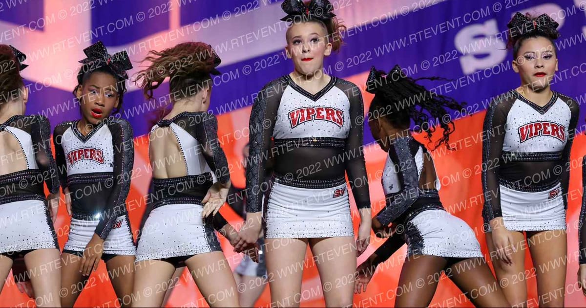 Stars Vipers Katy Red Hot Mambas · Southern Nationals by Cheer Power
