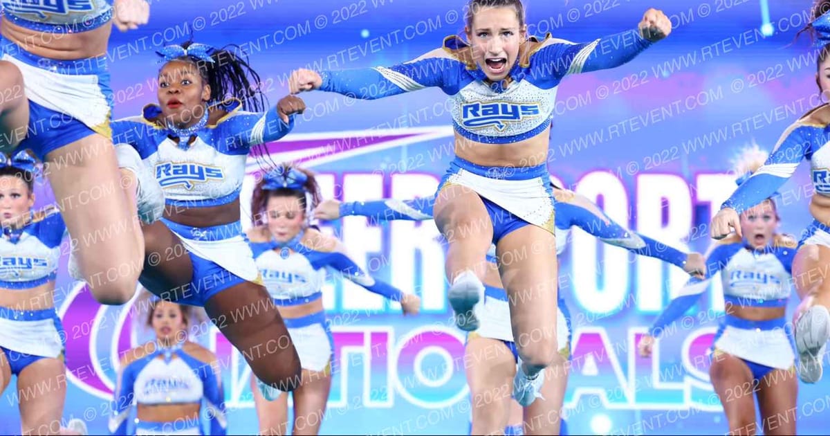 The Stingray Allstars The Blue Angels · CheerSport Super Nationals
