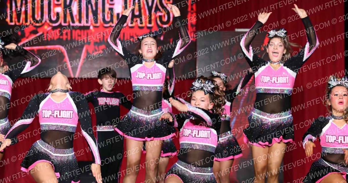 Top-Flight Athletics Mockingjays · CheerAPalooza