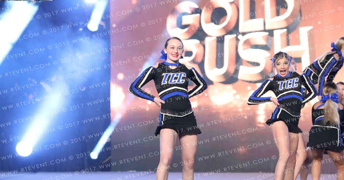 The Cheer Connection TCC Super Nova · Gold Rush Ft Worth