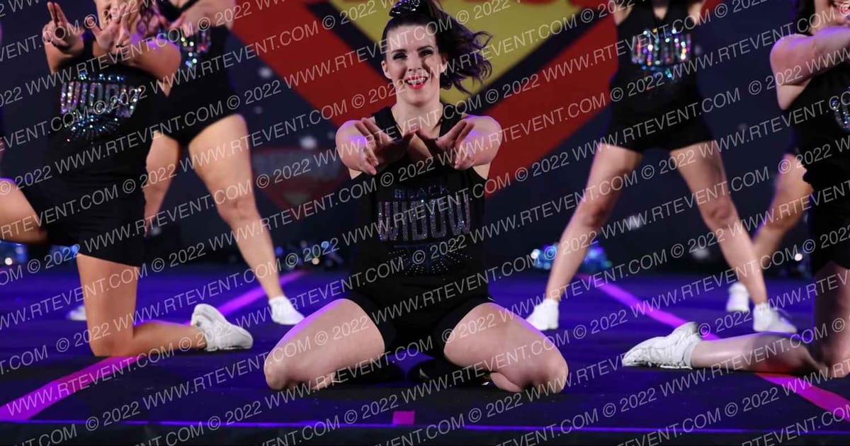 Black Widow Cheer Gym WICKED COBWEBS · Spirit Sports Canadian Clash