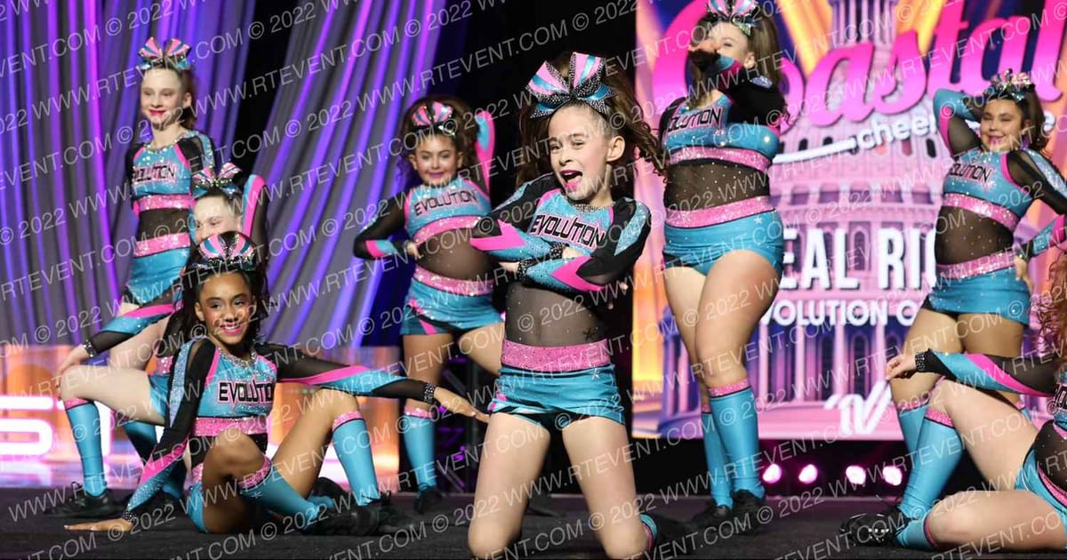 Evolution Cheer Teal Riot · Coastal at the Capitol Super Nationals