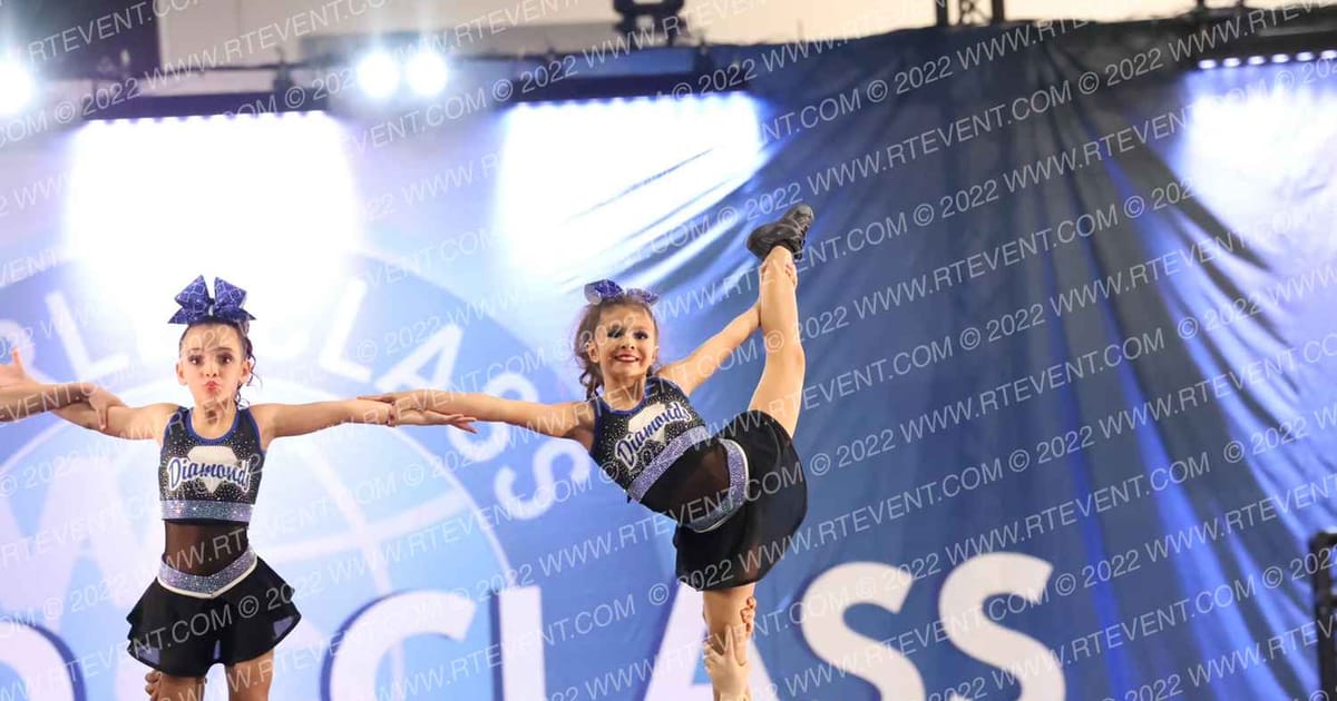 Desert Diamonds All Star Cheer J Blue · West Coast Crown