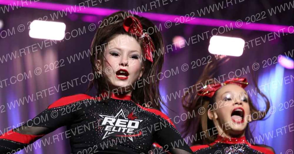 Red Elite Cheerleading Temper · Coastal at the Capitol Super Nationals