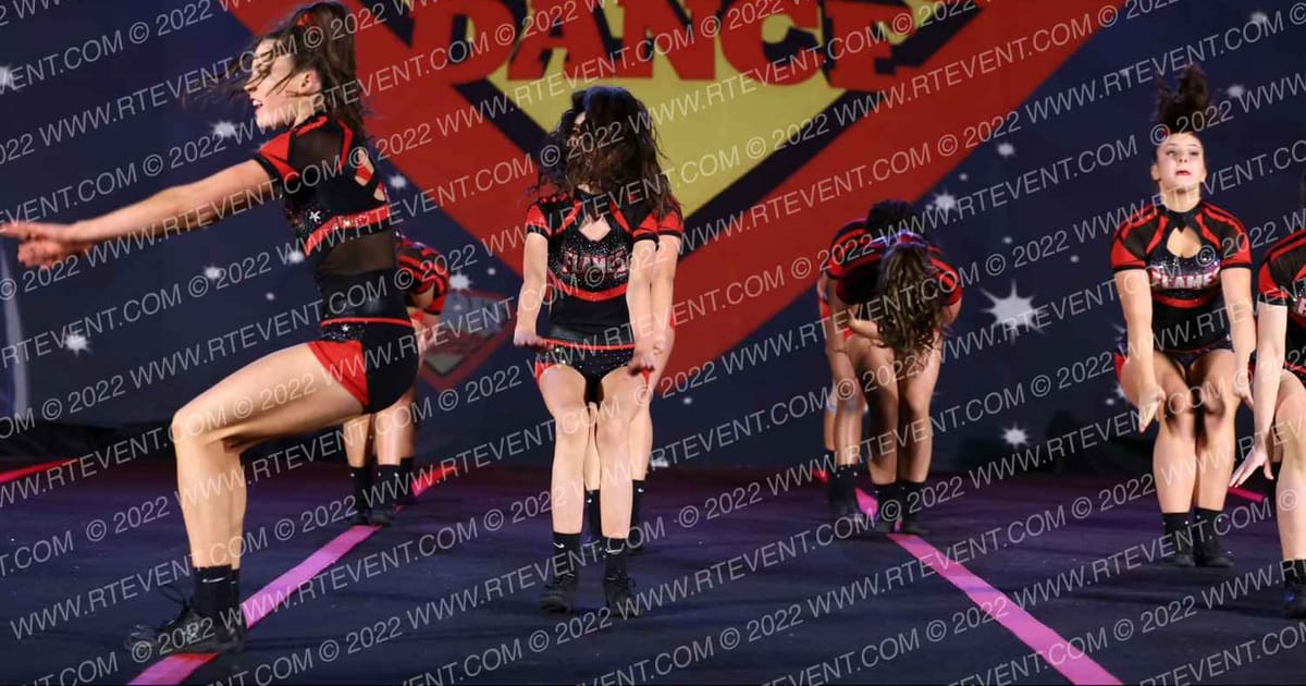 Flames Cheerleading Code Red · Spirit Sports Canadian Clash