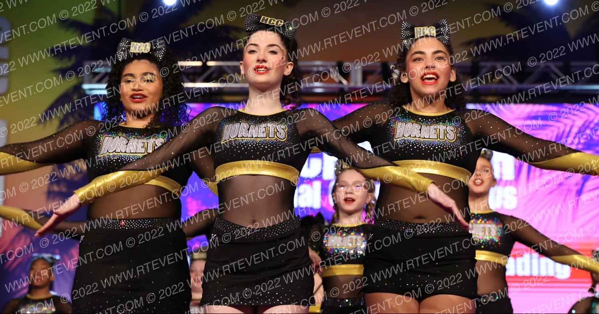 Hornets Competitive Cheerleading Golden Girls · ACDA Reach the Beach Rec NATIONALS