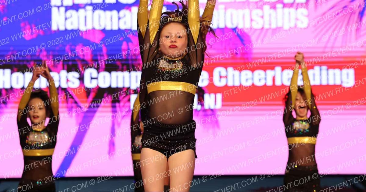 Hornets Competitive Cheerleading Royal Bees · ACDA Reach the Beach Rec NATIONALS