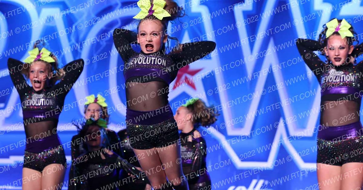 Reno Revolution Cheer Purple Lightning · PacWest Grand Nationals