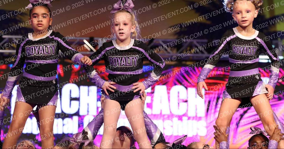 Royalty Elite Cheer Violet Vortex · ACDA Reach the Beach Rec NATIONALS