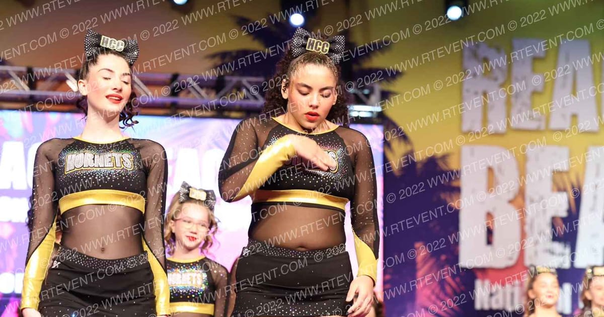 Hornets Competitive Cheerleading Golden Girls · ACDA Reach the Beach Rec NATIONALS