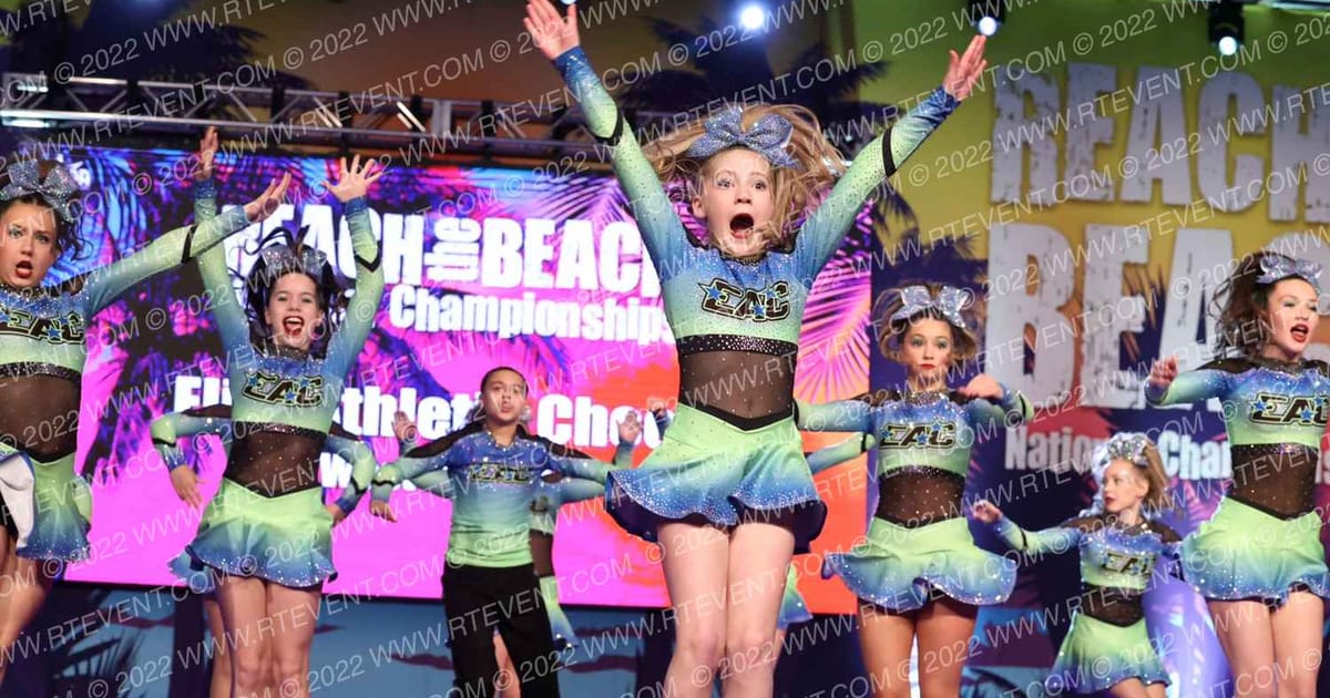 Elite Athletic Cheer Neon · ACDA Reach the Beach Rec NATIONALS