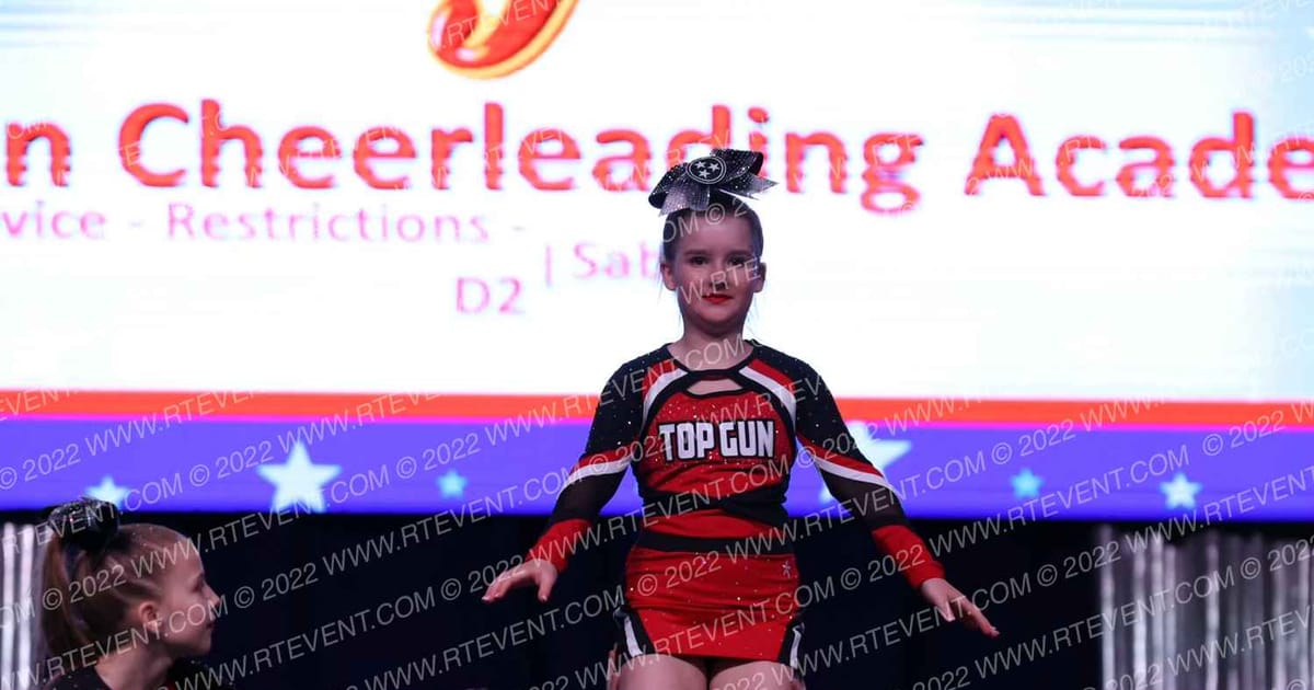 Top Gun Cheerleading Academy Sabers · The American Royale Sevierville Nationals DIDIIV
