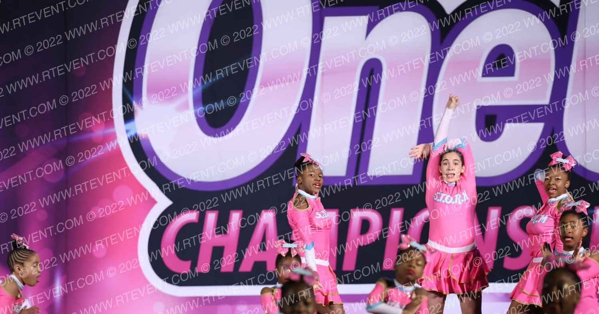 S.T.O.R.M Cheerleading Pink Ice · One Up All Star Prep Nationals DIDII