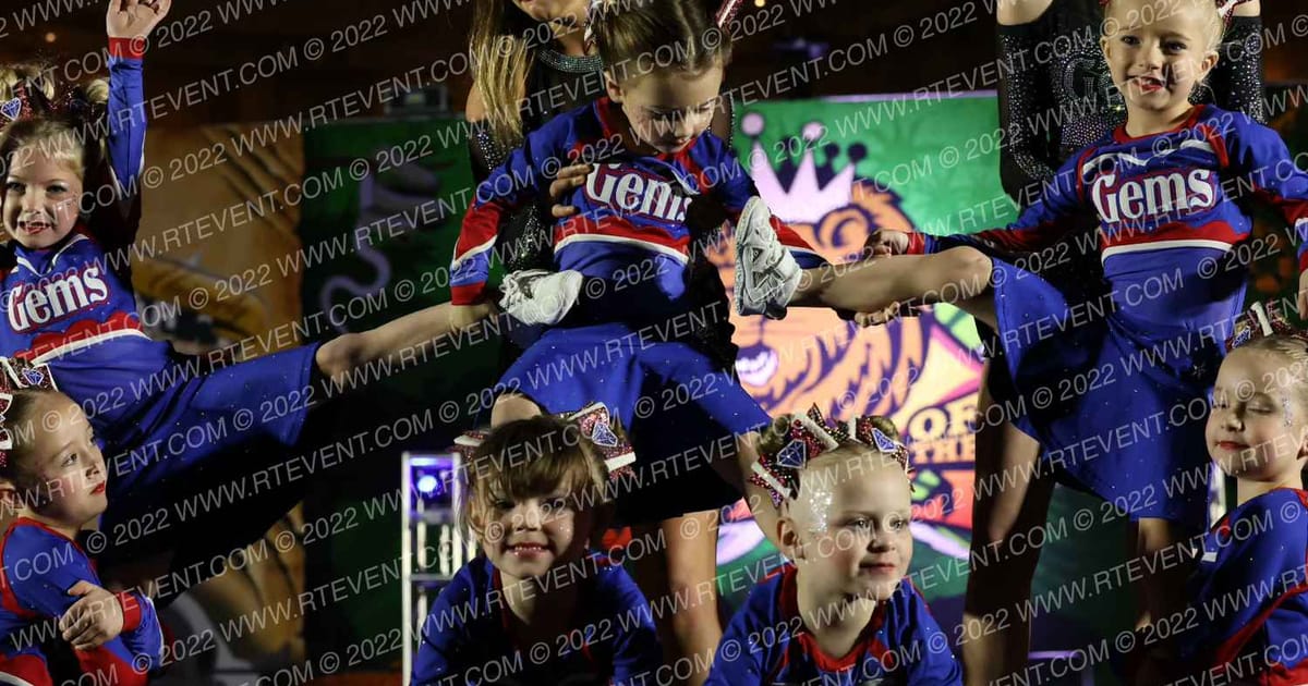 Gems Cheer KY Tiny Topaz · ASC King of the Jungle Cincinnati