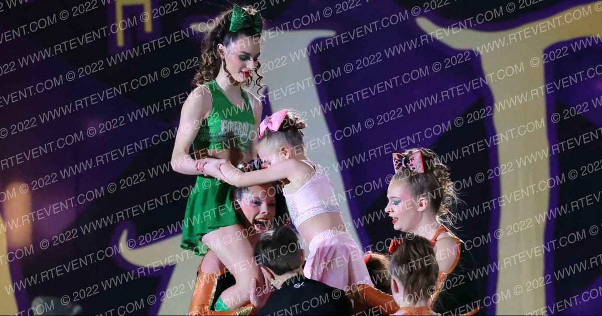 Lake Erie Blaze Cheer LADY EMERALDS · March into the MADness Cheer and Dance Championships