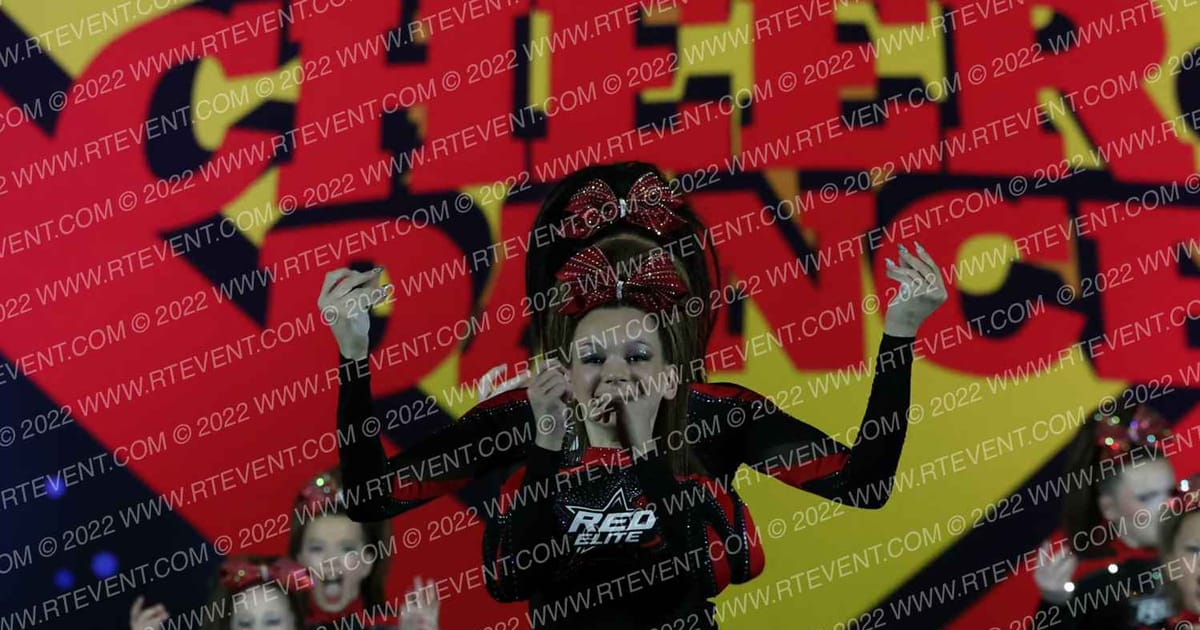 Red Elite Cheerleading Temper · Spirit Sports Pittsburgh Nationals