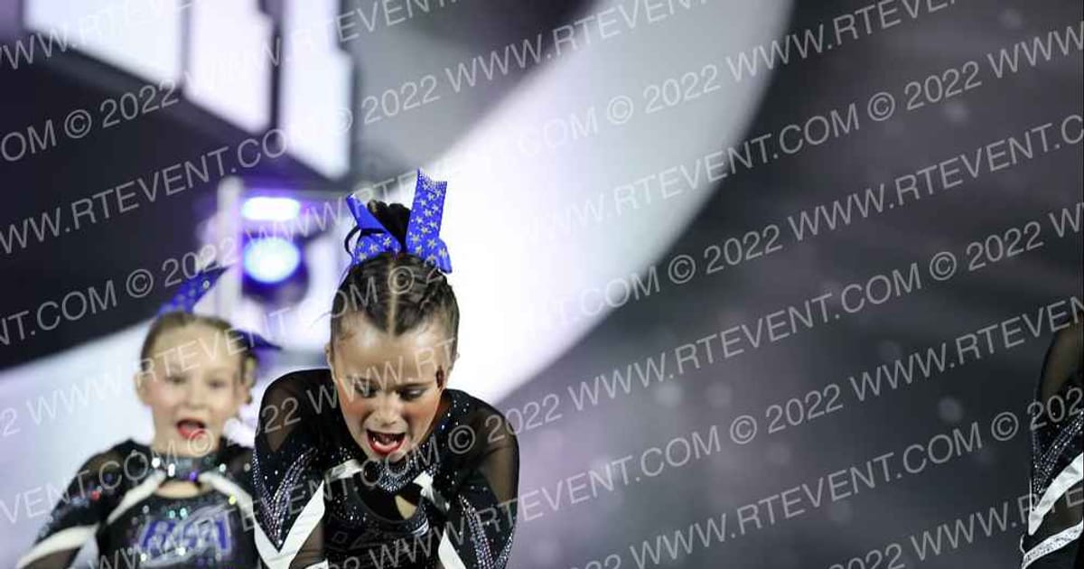 Blue Storm Athletics WEATHERGIRLS · Cheer Power Canton Disco Showdown
