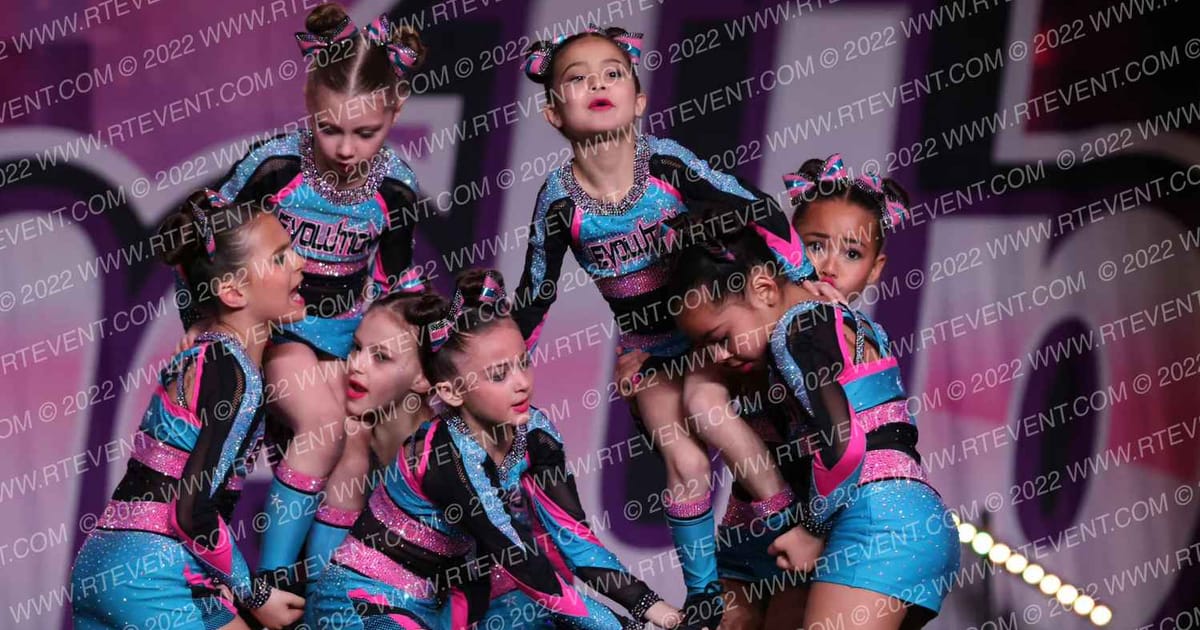 Evolution Cheer Teal Smash · One Up Grand Nationals