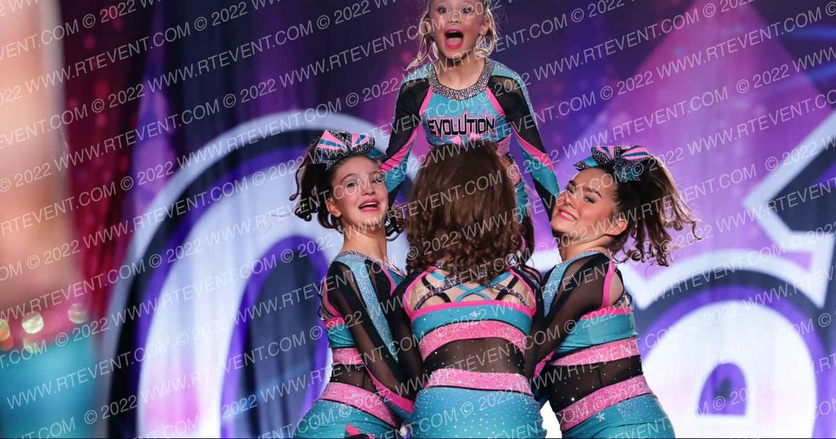 Evolution Cheer Teal Impact · One Up Grand Nationals