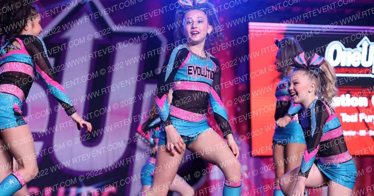 Evolution Cheer Teal Fury · One Up Grand Nationals