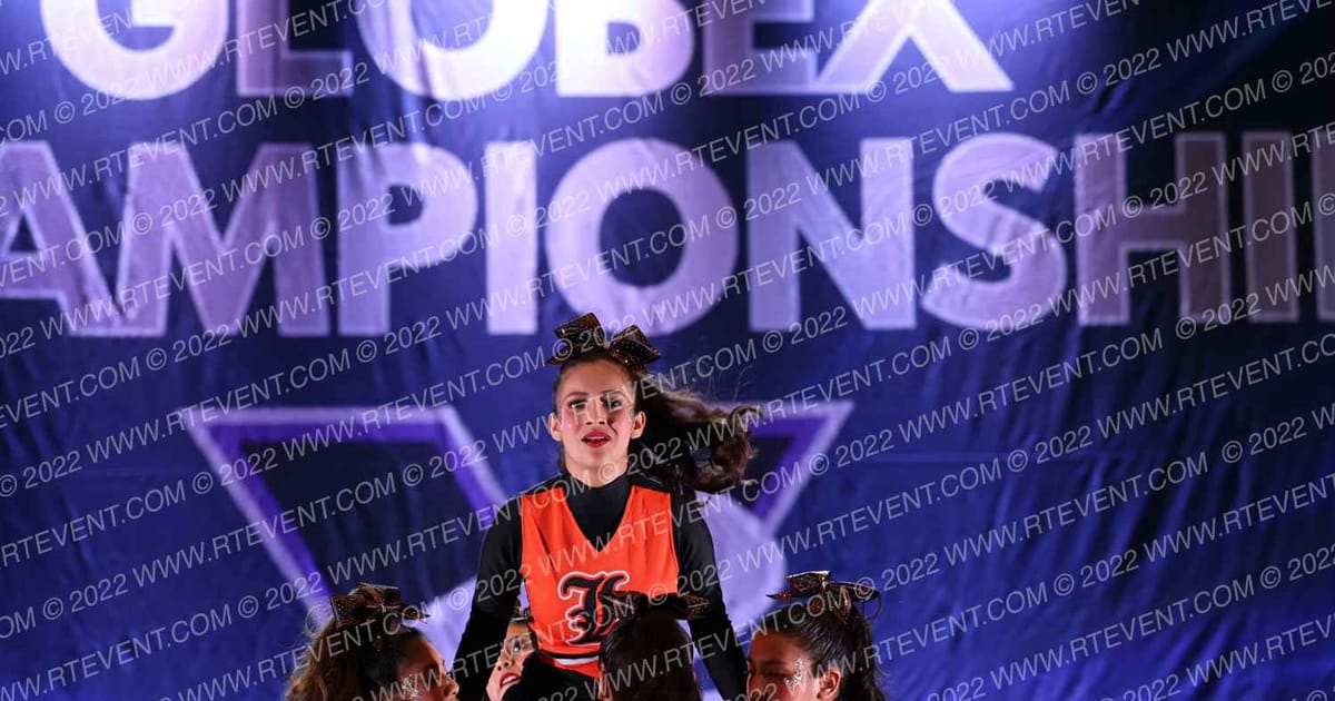 Royal Storm Elite Cheer Lincoln high school · Globe X