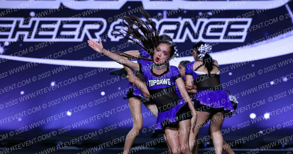 Top Dawg Cheer & Tumbling Purple Reign · U S Finals Galveston