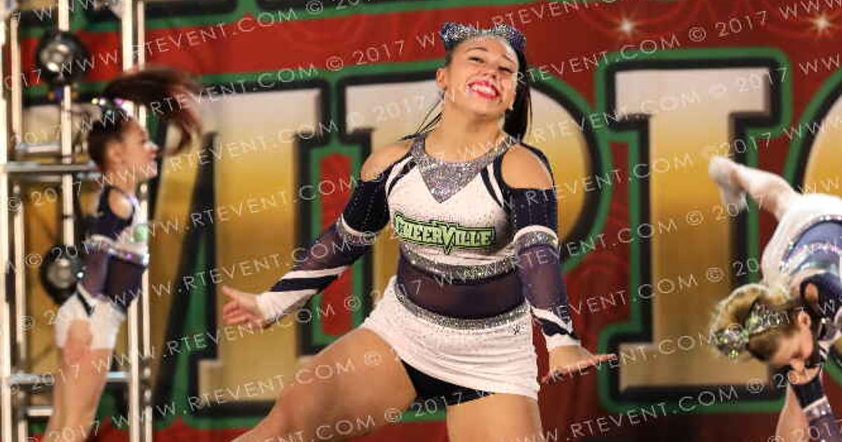 CheerVille Athletics MJ Harley Quinn · American Cheer Power Gatlinburg
