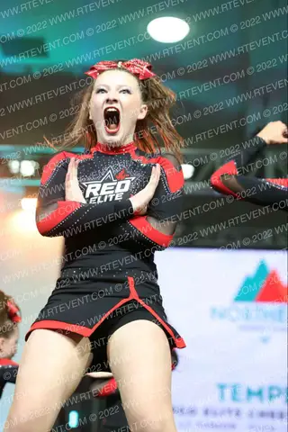 Red Elite Cheerleading Temper