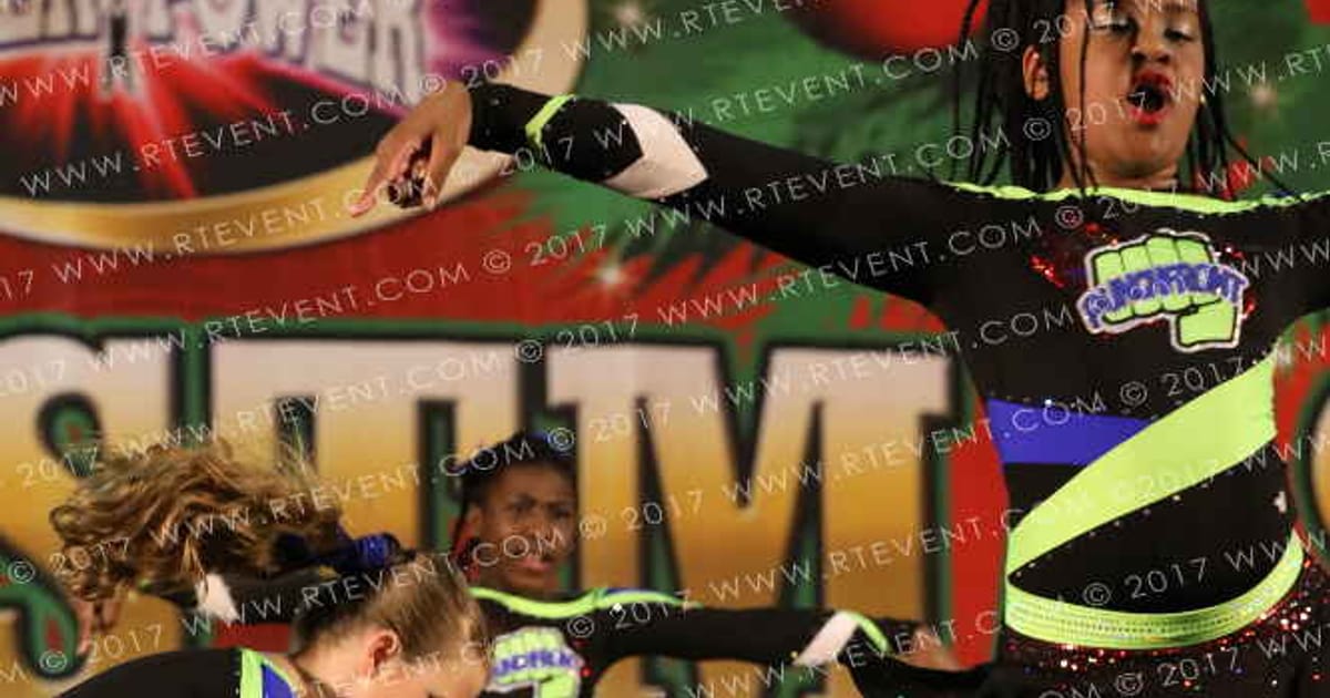 PunchFront Cheer Fire Storm · American Cheer Power Gatlinburg
