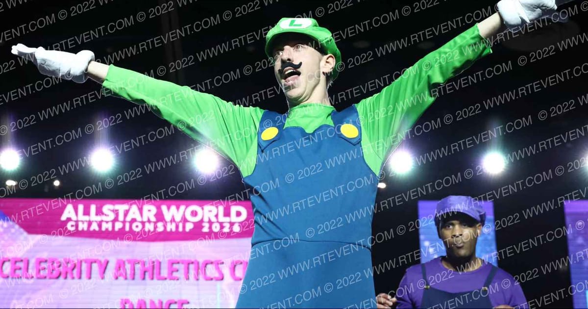 Celebrity Athletics Cheer & Dance Mario party · All Star World Championships Thursday