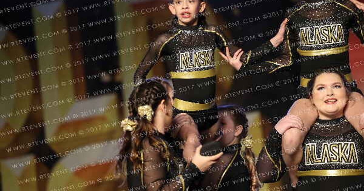 Alaska Golden Heart Cheerleading Fierce · Gold Rush Vegas