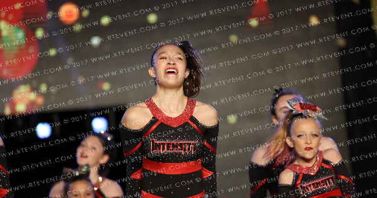 Intensity Cheer Elite Lady Vengeance · Gold Rush Vegas