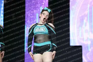 Cheer Sport Sharks Aqua