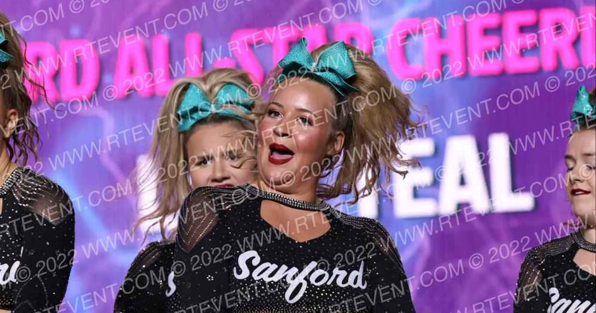 Sanford All-Star Cheerleading Lady Teal · All Star Worlds Friday