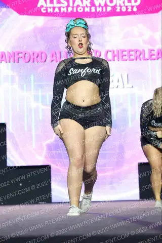 Sanford All-Star Cheerleading Lady Teal