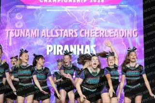 Tsunami Allstars Cheerleading Piranhas
