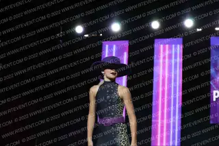 CL Spirit All Stars Purple Hat Cheetah Print
